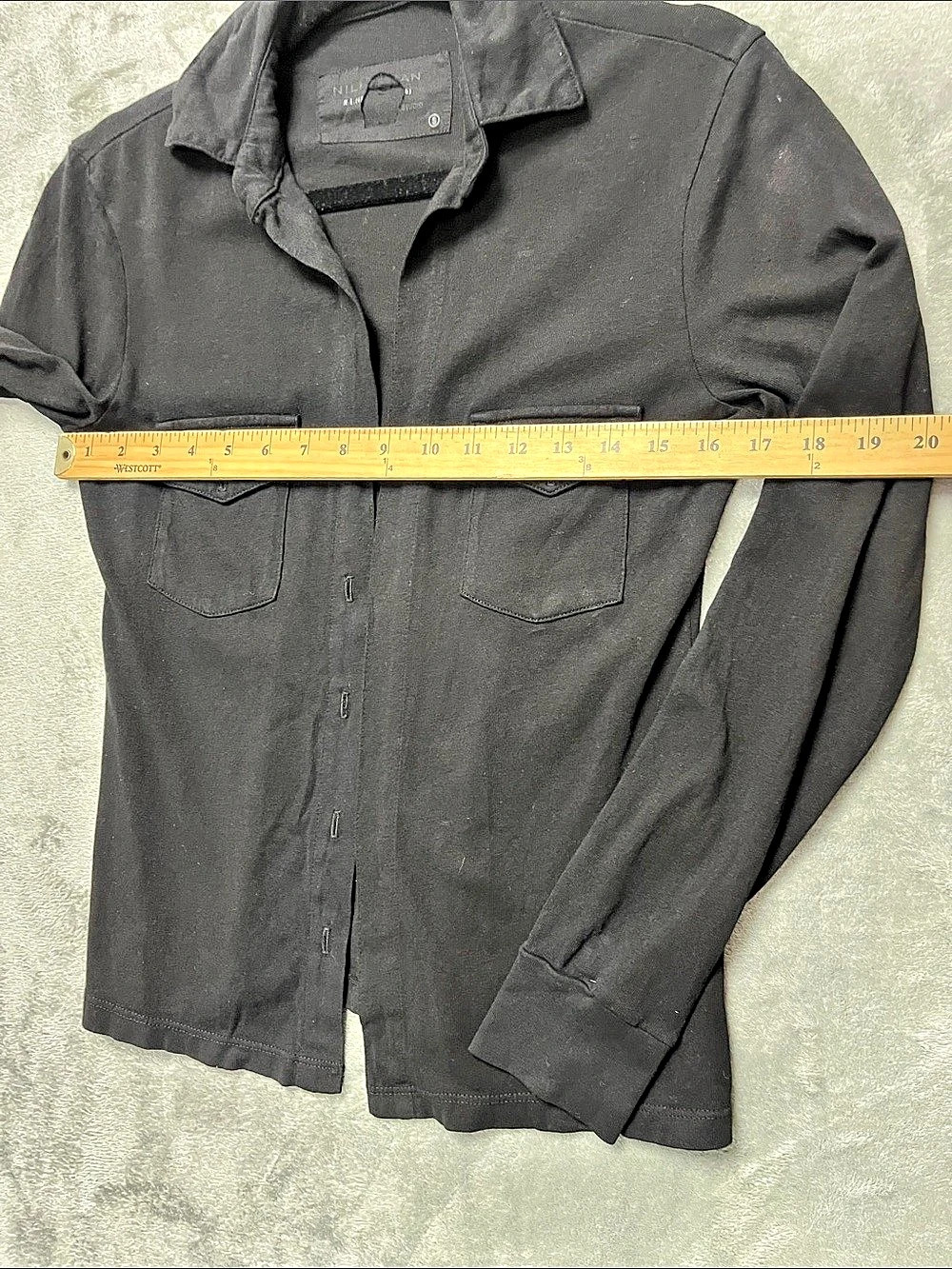 Nili Lotan S Field Shirt Utility Jacket in Black - Picture 6 of 12